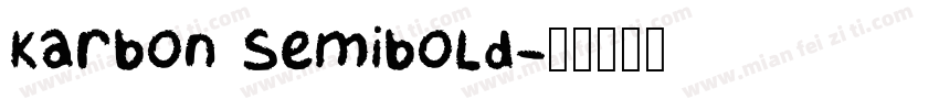 Karbon Semibold字体转换